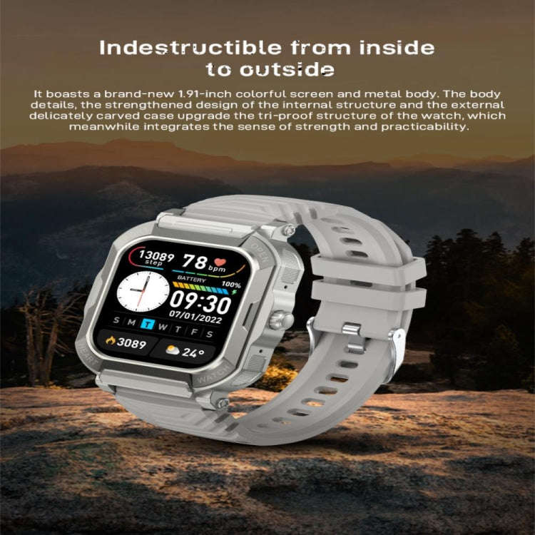 H30 1.91 inch Color Screen Smart Watch,Support Heart Rate Monitoring / Blood Pressure Monitoring(...