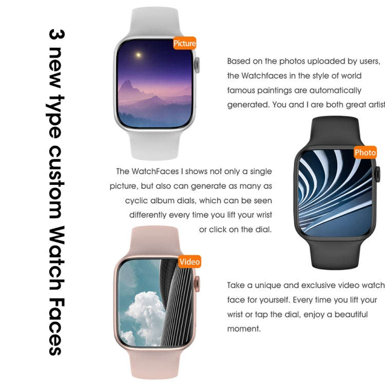 W59 2.2 inch Color Screen Smart Watch,Support Heart Rate Monitoring / Blood Pressure Monitoring(B...