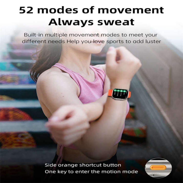 WS68 ULTRA 1.85 inch Color Screen Smart Watch,Support Heart Rate Monitoring / Blood Pressure Moni...