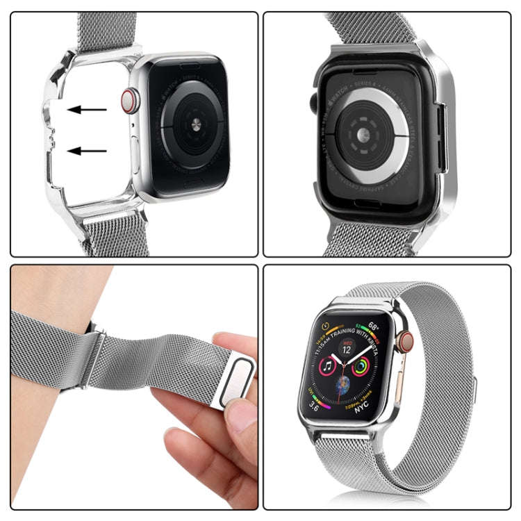 Milanese Loop Magnetic Stainless Steel Watch Band With Frame for Apple Watch Series 4 / 5 40mm(Si...