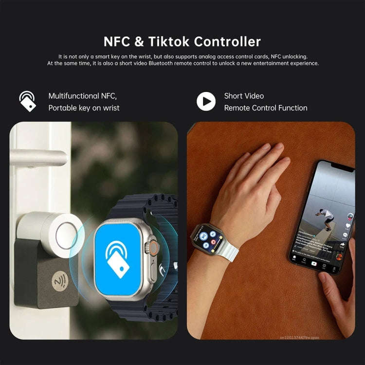 W800 Ultra 2.02 inch Color Screen Smart Watch,Support Heart Rate Monitoring / Blood Pressure Moni...