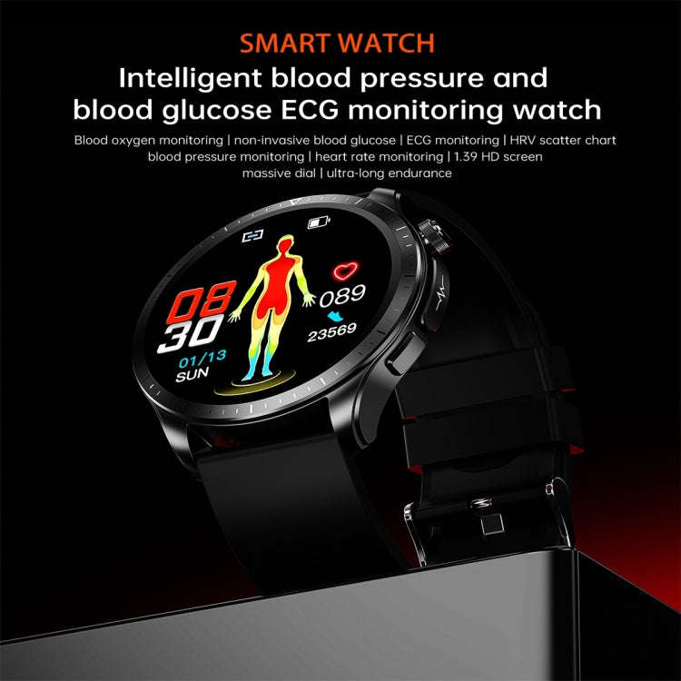 E420 1.39 inch Color Screen Smart Watch,Silicone Strap,Support Heart Rate Monitoring / Blood Pres...