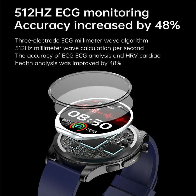 E420 1.39 inch Color Screen Smart Watch,Silicone Strap,Support Heart Rate Monitoring / Blood Pres...