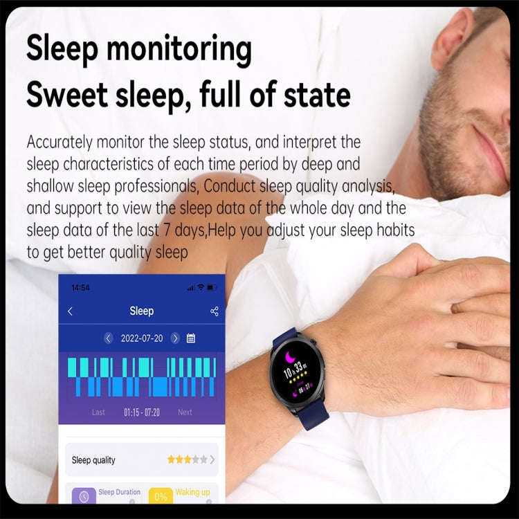 E420 1.39 inch Color Screen Smart Watch,Silicone Strap,Support Heart Rate Monitoring / Blood Pres...
