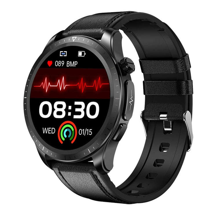 E420 1.39 inch Color Screen Smart Watch,Leather Strap,Support Heart Rate Monitoring / Blood Press...