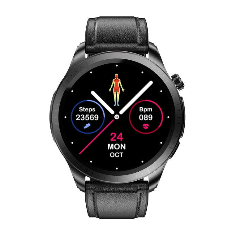 E420 1.39 inch Color Screen Smart Watch,Leather Strap,Support Heart Rate Monitoring / Blood Press...