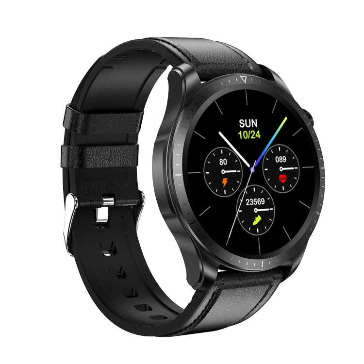 E420 1.39 inch Color Screen Smart Watch,Leather Strap,Support Heart Rate Monitoring / Blood Press...