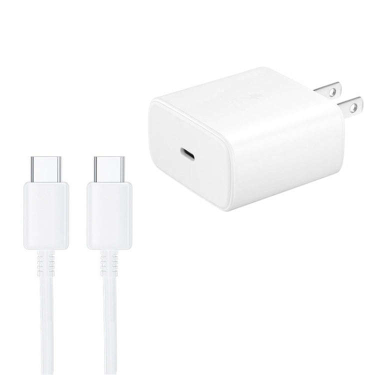 M135 45W USB-C / Type-C Port Fast Charger with 5A Type-C to Type-C Cable, US Plug(White)