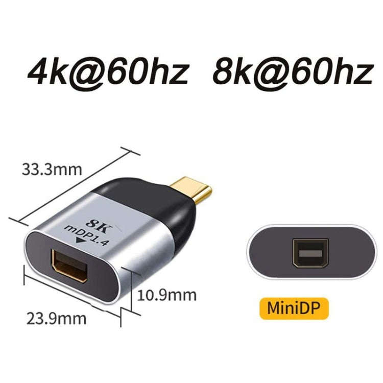USB C to Mini DisplayPort Adapter 4K 60hz for Tablet Phone Laptop