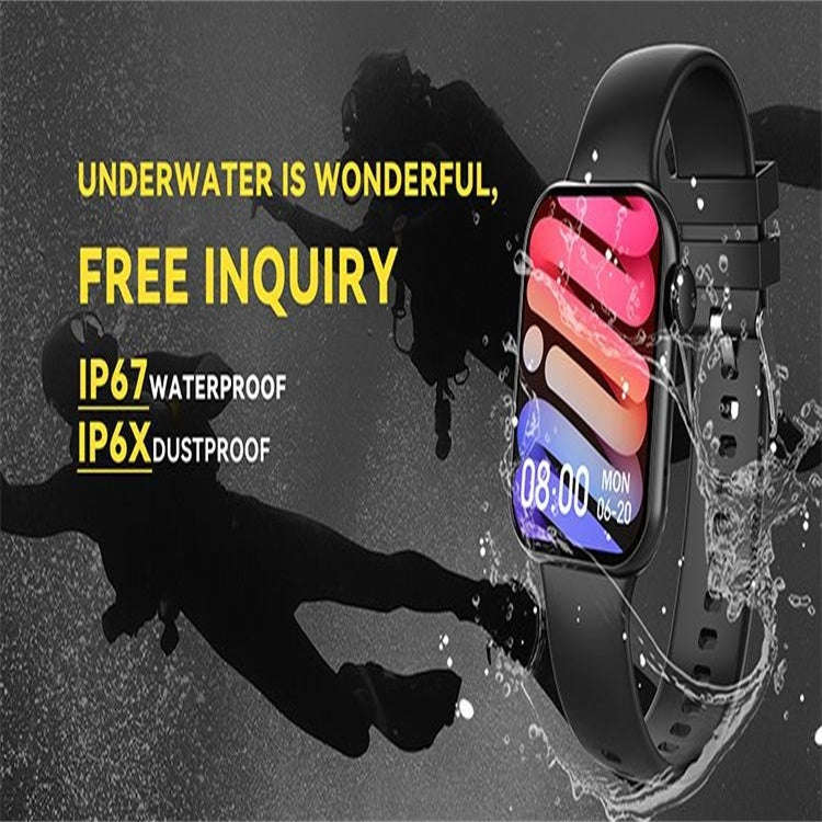 E700 1.86 inch Color Screen Smart Watch,Support Heart Rate Monitoring / Blood Pressure Monitoring...