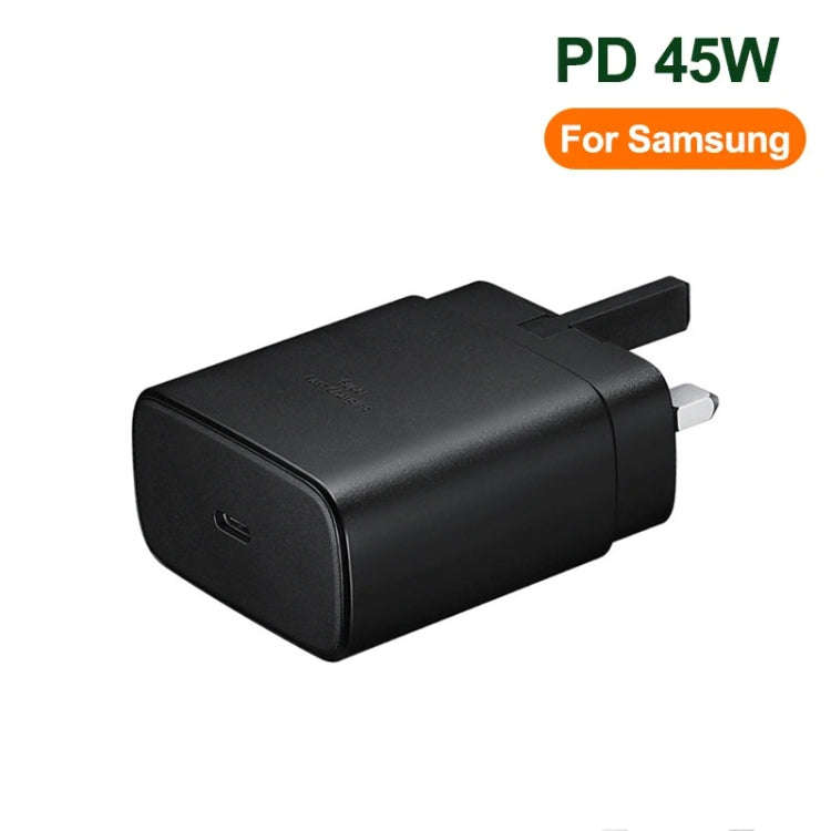 M135 45W USB-C / Type-C Port Fast Charger, UK Plug(Black)