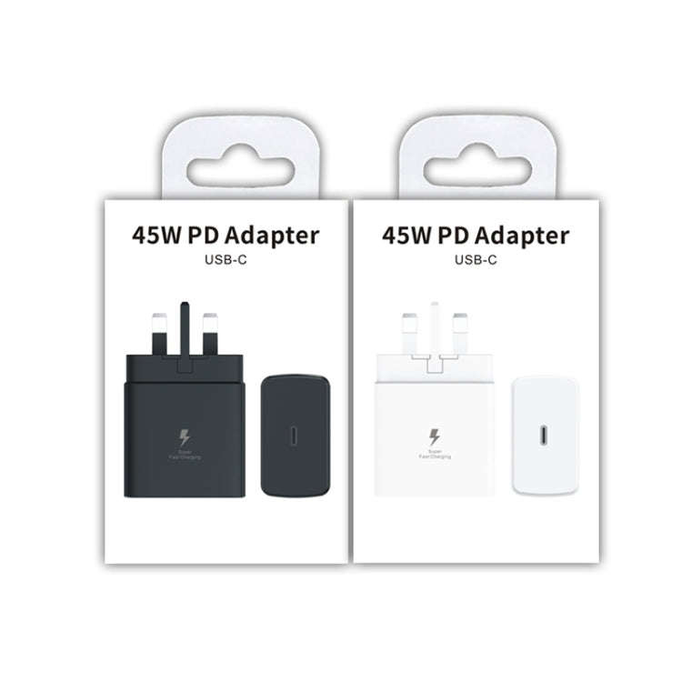 M135 45W USB-C / Type-C Port Fast Charger, UK Plug(Black)