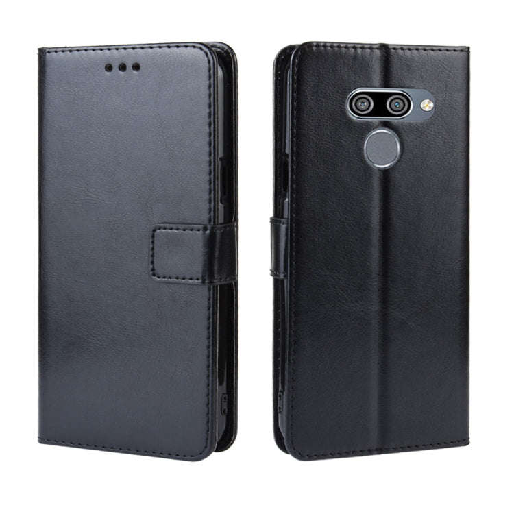 Retro Crazy Horse Texture Horizontal Flip Leather Case for LG K50 /LG Q60, with Holder & Card Slo...