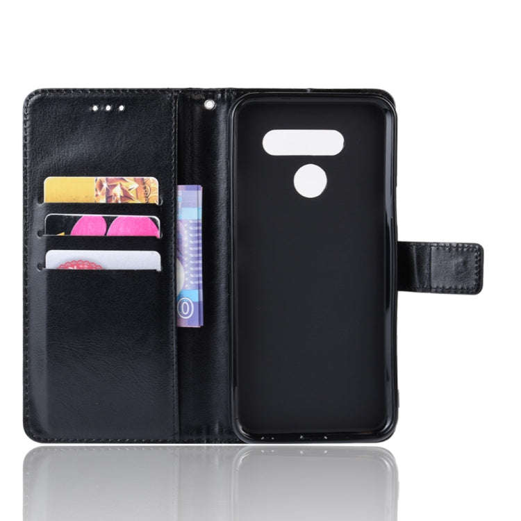 Retro Crazy Horse Texture Horizontal Flip Leather Case for LG K50 /LG Q60, with Holder & Card Slo...