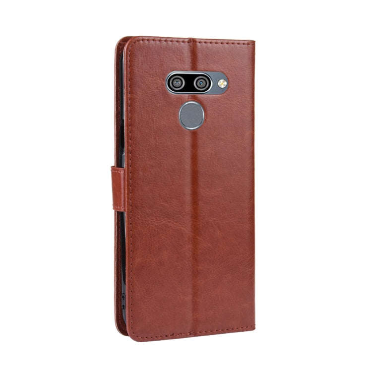 Retro Crazy Horse Texture Horizontal Flip Leather Case for LG K50 /LG Q60, with Holder & Card Slo...
