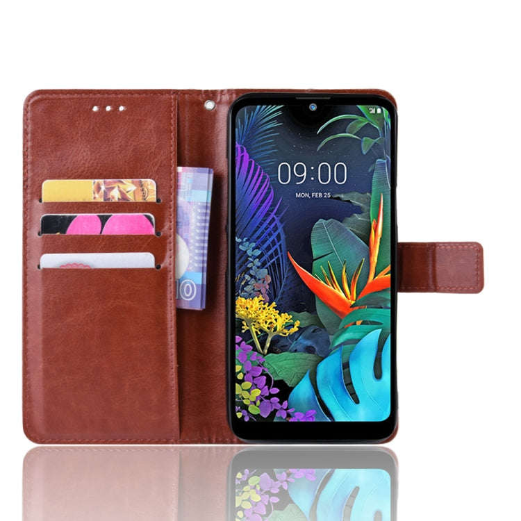 Retro Crazy Horse Texture Horizontal Flip Leather Case for LG K50 /LG Q60, with Holder & Card Slo...