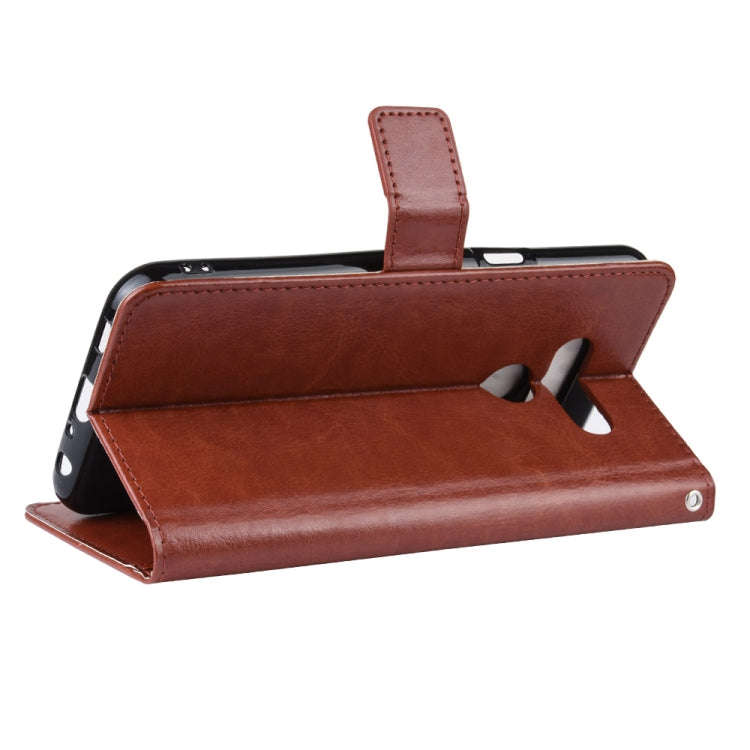 Retro Crazy Horse Texture Horizontal Flip Leather Case for LG K50 /LG Q60, with Holder & Card Slo...