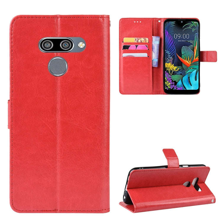 Retro Crazy Horse Texture Horizontal Flip Leather Case for LG K50 /LG Q60, with Holder & Card Slo...