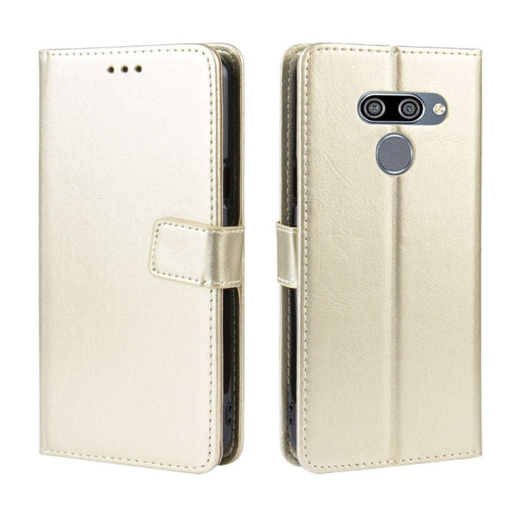 Retro Crazy Horse Texture Horizontal Flip Leather Case for LG K50 /LG Q60, with Holder & Card Slo...