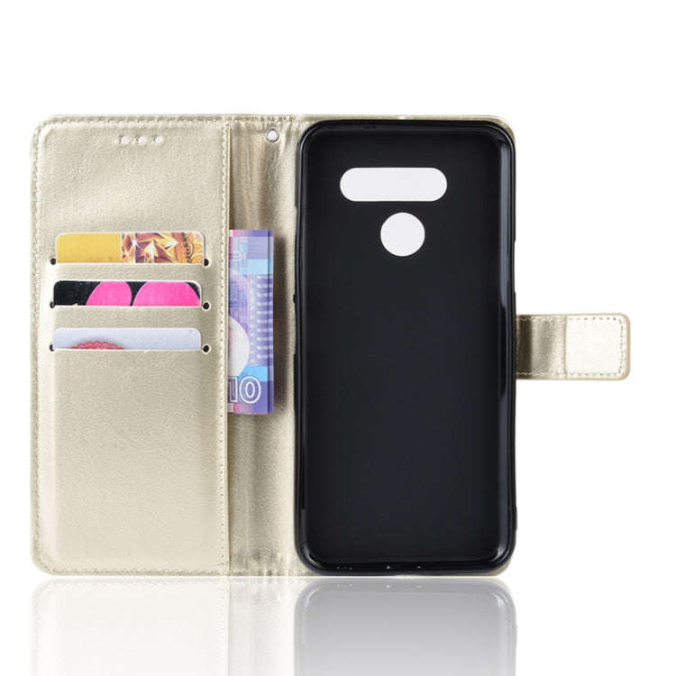 Retro Crazy Horse Texture Horizontal Flip Leather Case for LG K50 /LG Q60, with Holder & Card Slo...