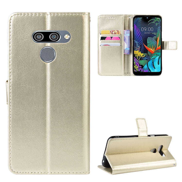 Retro Crazy Horse Texture Horizontal Flip Leather Case for LG K50 /LG Q60, with Holder & Card Slo...