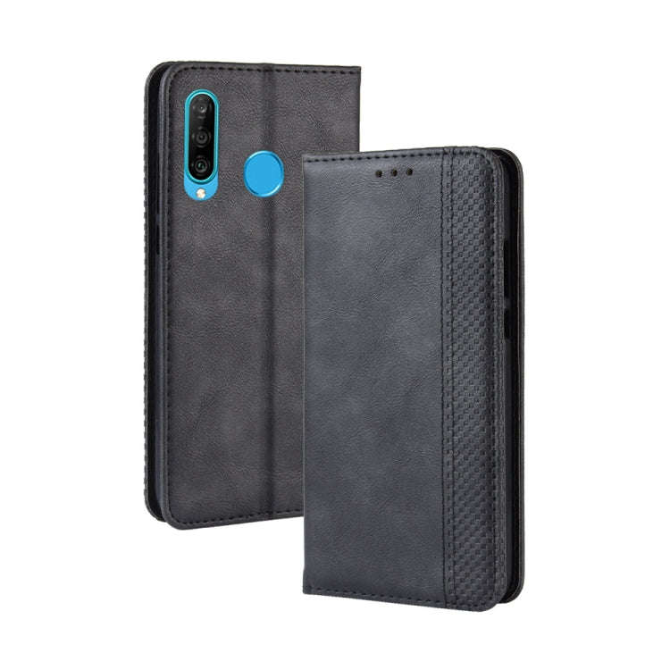 Magnetic Buckle Retro Crazy Horse Texture Horizontal Flip Leather Case for Huawei Maimang 8, with...