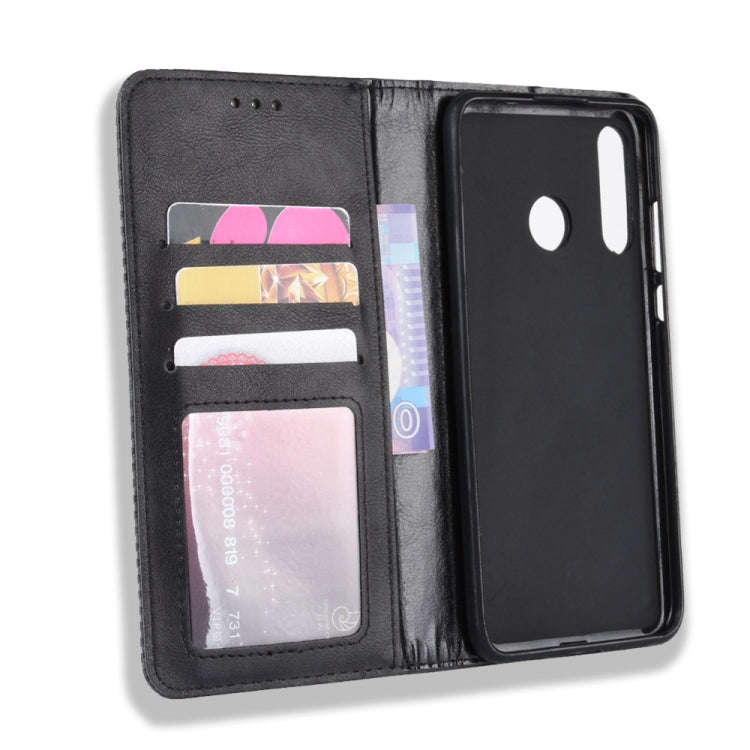 Magnetic Buckle Retro Crazy Horse Texture Horizontal Flip Leather Case for Huawei Maimang 8, with...