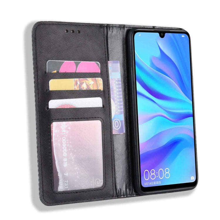 Magnetic Buckle Retro Crazy Horse Texture Horizontal Flip Leather Case for Huawei Maimang 8, with...