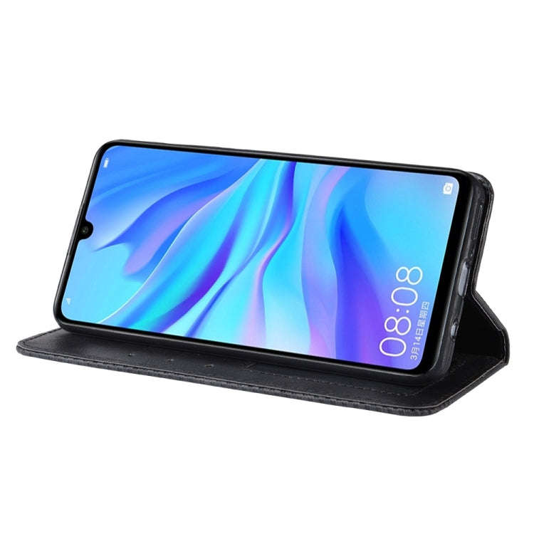 Magnetic Buckle Retro Crazy Horse Texture Horizontal Flip Leather Case for Huawei Maimang 8, with...