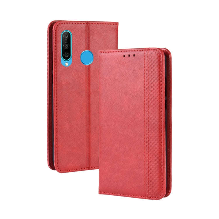 Magnetic Buckle Retro Crazy Horse Texture Horizontal Flip Leather Case for Huawei Maimang 8, with...