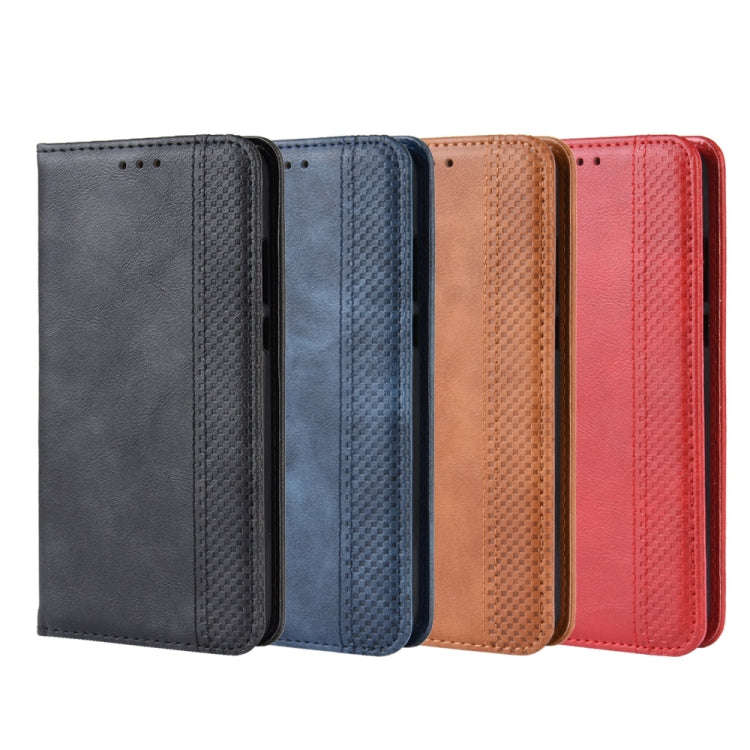 Magnetic Buckle Retro Crazy Horse Texture Horizontal Flip Leather Case for Huawei Maimang 8, with...