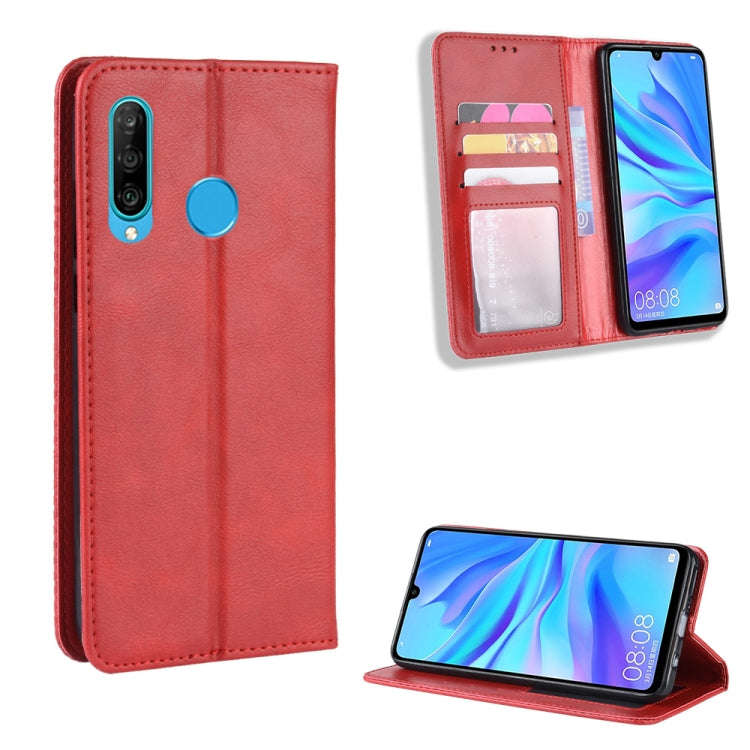 Magnetic Buckle Retro Crazy Horse Texture Horizontal Flip Leather Case for Huawei Maimang 8, with...