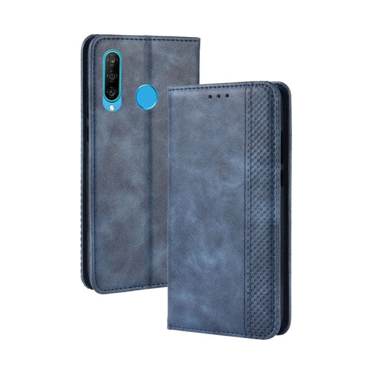 Magnetic Buckle Retro Crazy Horse Texture Horizontal Flip Leather Case for Huawei Maimang 8, with...