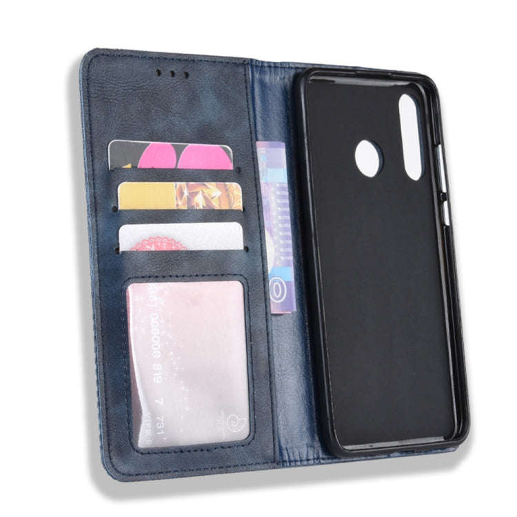 Magnetic Buckle Retro Crazy Horse Texture Horizontal Flip Leather Case for Huawei Maimang 8, with...