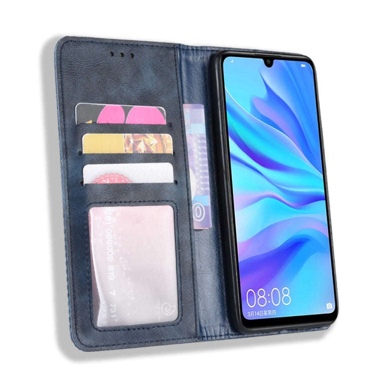 Magnetic Buckle Retro Crazy Horse Texture Horizontal Flip Leather Case for Huawei Maimang 8, with...