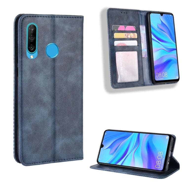 Magnetic Buckle Retro Crazy Horse Texture Horizontal Flip Leather Case for Huawei Maimang 8, with...