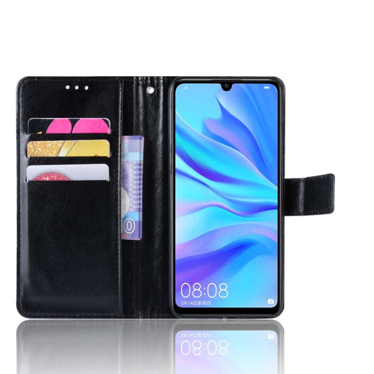 Retro Crazy Horse Texture Horizontal Flip Leather Case for Huawei Maimang 8, with Holder & Card S...