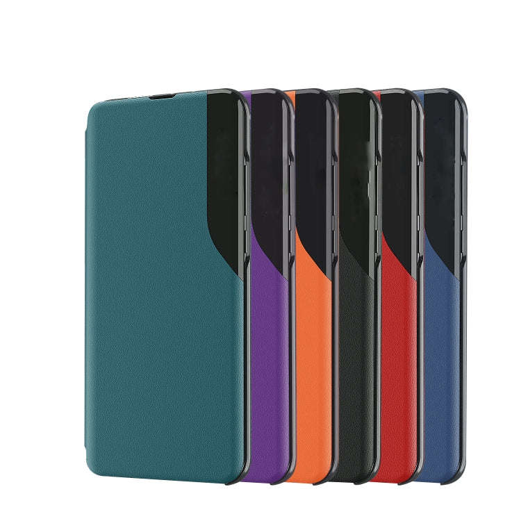 For Honor 200 Attraction Flip Holder Leather Phone Case(Green)