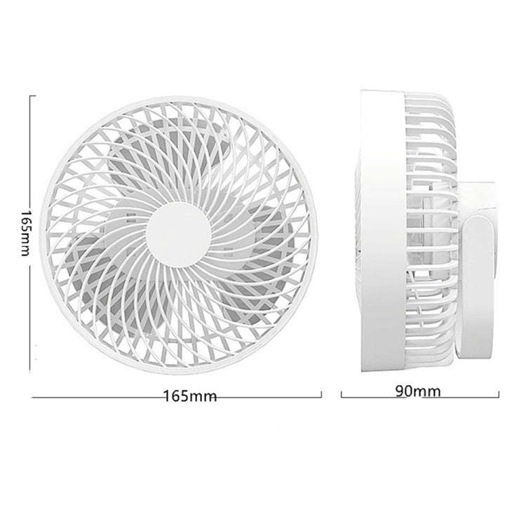 Multifunctional LED Rechargeable Outdoor Portable Tent Camping Fan(White)