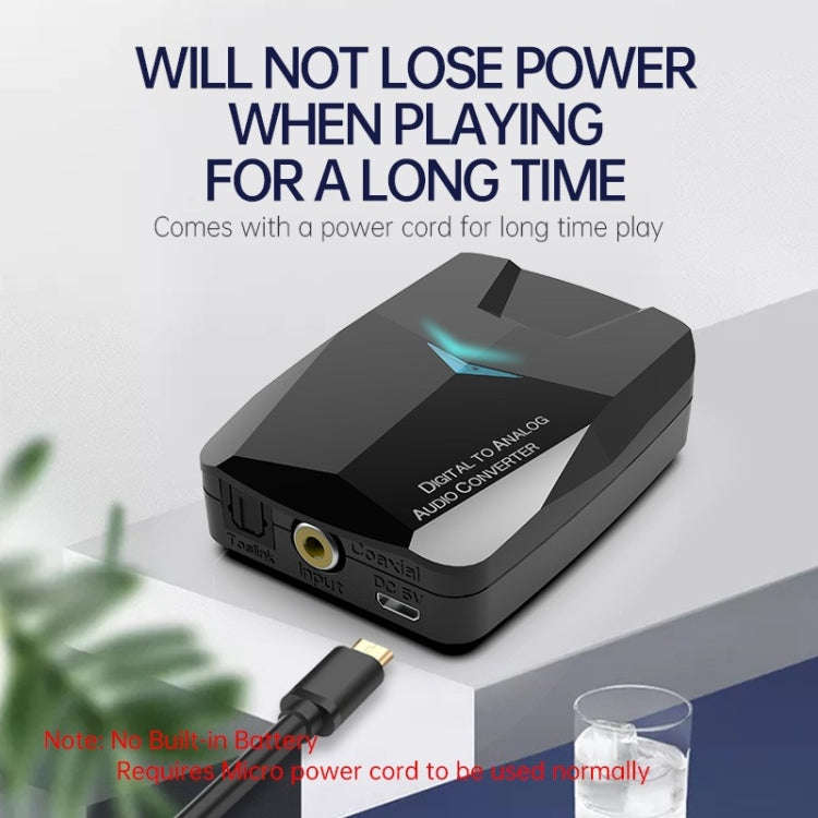 MSD-M24 Optical Amplifier Decoder Optical Fiber Coaxial RCA Digital to Analog bluetooth Audio Ada...
