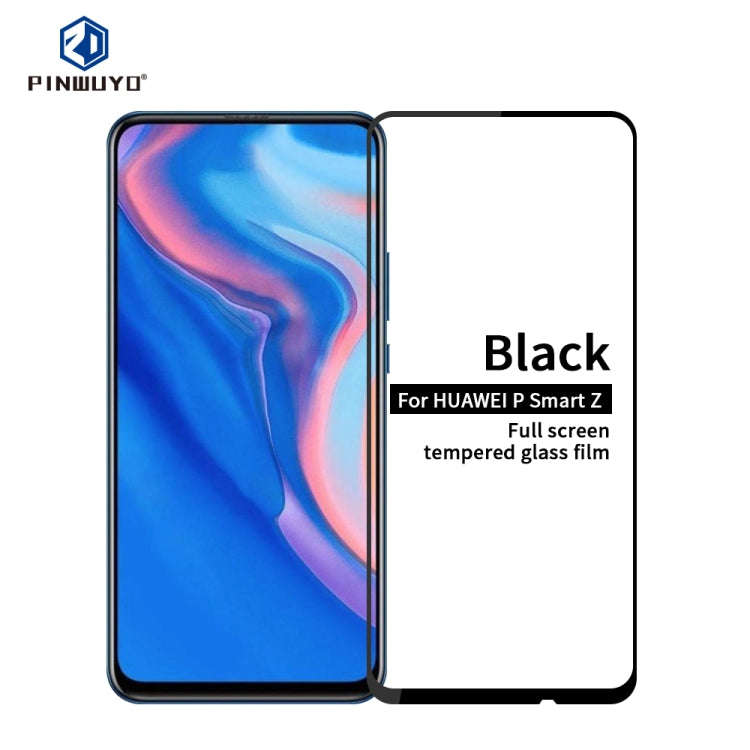 PINWUYO 9H 2.5D Full Glue Tempered Glass Film for Huawei P Smart Z / Y9 Prime 2019