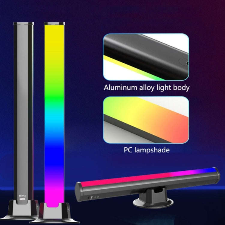 SAL043 2pcs Wifi RGB Rhythm Voice Music Desktop Atmosphere LED Table Lamp