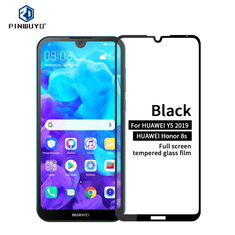 PINWUYO 9H 2.5D Full Glue Tempered Glass Film for HUAWEI Honor8S/Y5 2019