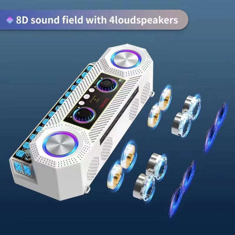 X20 Multifunction Singing Sound Card Audio Machine Square Dance Karaoke Wireless Bluetooth Speaker
