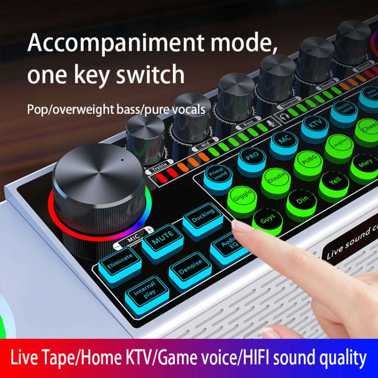 SY6 Home Live Broadcast Sound Card Multifunctional Wireless Bluetooth Speakers Portable All-in-on...