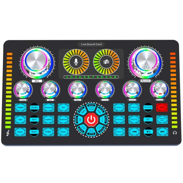 Q7 Live Streaming Sound Card Audio Mixer for Recording Live