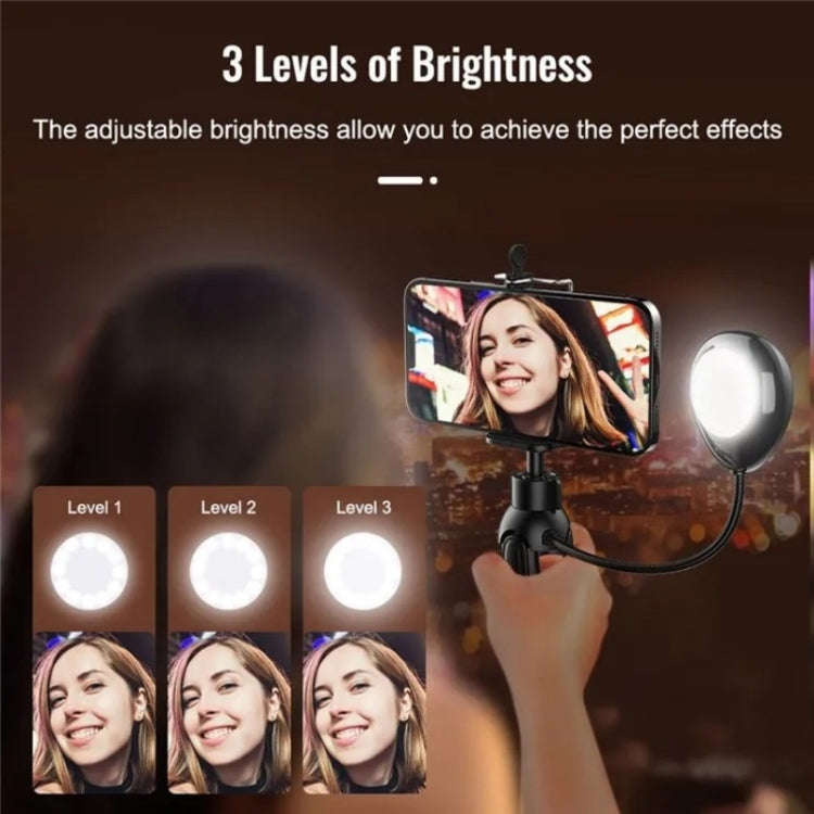 XWJ-S1 Desktop Cell Phone Holder Tripod with LED Lights