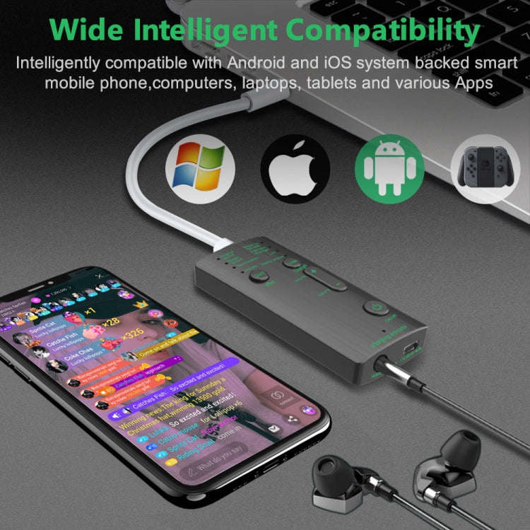 M1 Portable Mini Voice Changing Modulator with Adjustable Voice Functions & Phone Computer & Soun...