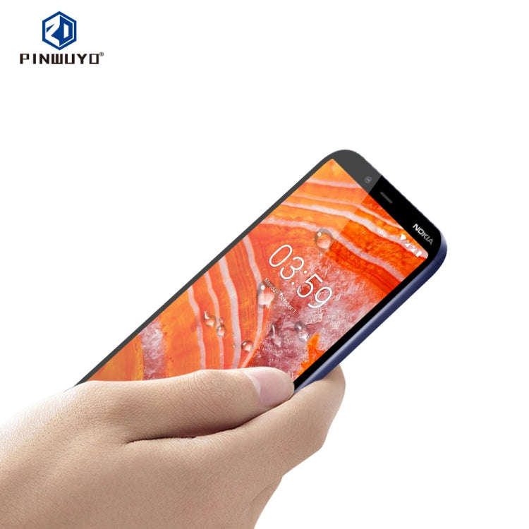 PINWUYO 9H 2.5D Full Glue Tempered Glass Film for Nokia X71