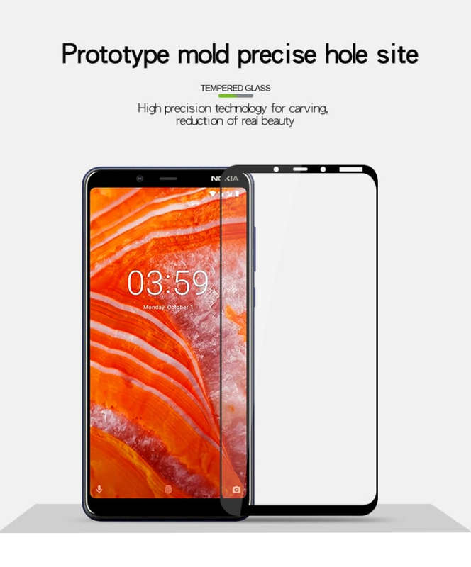 PINWUYO 9H 2.5D Full Glue Tempered Glass Film for Nokia X71